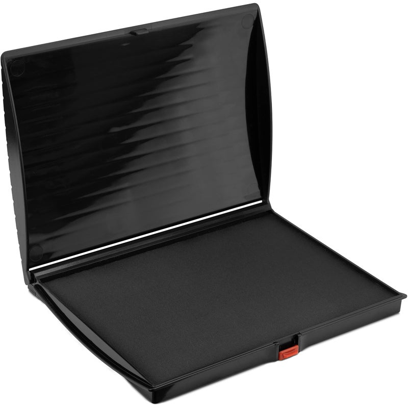 Rubber Stamp Creation Large Premium Black Ink Stamp Pad - 5" by 7" - Quality Felt Pad - Image 1